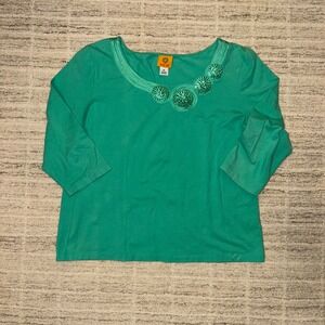 Ruby Rd. Embellished Top